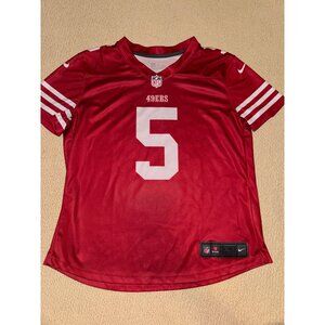 Youth NFL Nike San Francisco 49ers Dri-Fit #5 Trey Lance Game Jersey - Medium